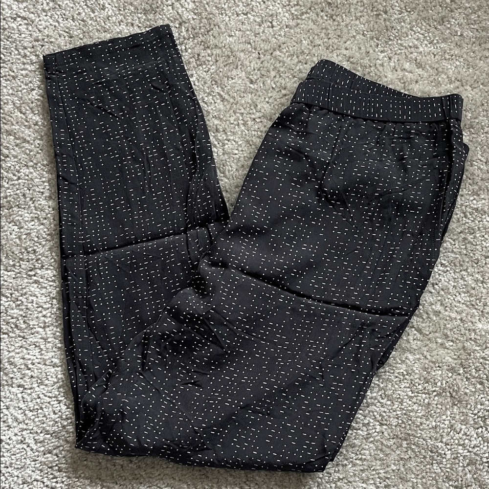 NWT Eileen Fisher NWT Morse Dots Ankle Pants Size S small gray grey